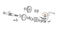 Seegerring Kickstarterpen Piaggio OEM Seegerring Kickstarterpen Piaggio OEM