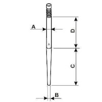 Carburateurnaald Dellorto PHVA Carburateurnaald Dellorto PHVA
