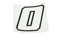 Sticker met startnummer