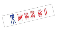 Sticker "Flitspaal-tellijst"" Sticker "Flitspaal-tellijst""