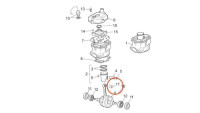 Zuigerpenlager Piaggio OEM Zuigerpenlager Piaggio OEM