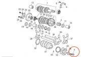 Bevestigingsschroef schakelrol Piaggio OEM