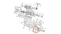 Afstandsschijf / Lagerschijf schakelrol Piaggio OEM Afstandsschijf / Lagerschijf schakelrol Piaggio OEM