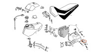 Binnenhuls radiatorrubber Piaggio OEM
