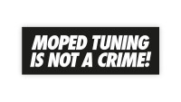 Sticker: Moped tunen is geen misdaad