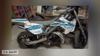 Uitlaatsysteem Voca Chromed 50/70 cc cross