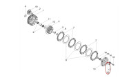 Compensatieschijf koppelingsbak Piaggio OEM Compensatieschijf koppelingsbak Piaggio OEM