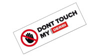 Sticker: 'Don't touch my Derbi'
