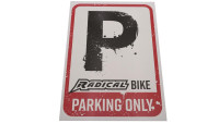 Sticker parkeerbord "Alleen voor Radical-fietsen""