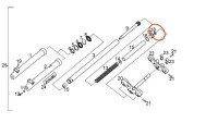 Rubberen dop voor vork Piaggio OEM Rubberen dop voor vork Piaggio OEM