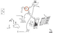 Slangklem / permanente klem Piaggio OEM Slangklem / permanente klem Piaggio OEM