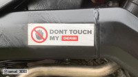 Sticker: 'Don't touch my Derbi'