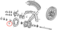 Schroef / remschijfschroef Piaggio OEM