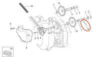 Bevestigingspen waterpomptandwiel Piaggio OEM