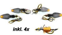 LED-knipperlichtset Motoflow New Century Carbon