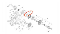 Compensatieschijf kickstarteras Piaggio OEM Compensatieschijf kickstarteras Piaggio OEM